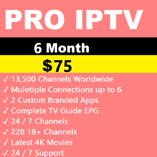 Pro IPTV 6 Month