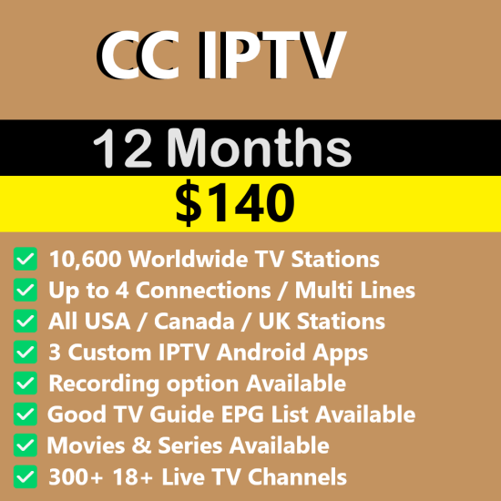 CC IPTV 12 Month