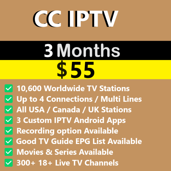 CC IPTV 3 Month