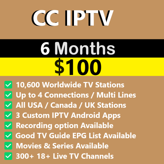 CC IPTV 6 Month