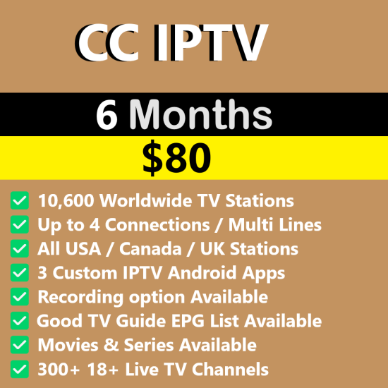 CC IPTV 6 Month