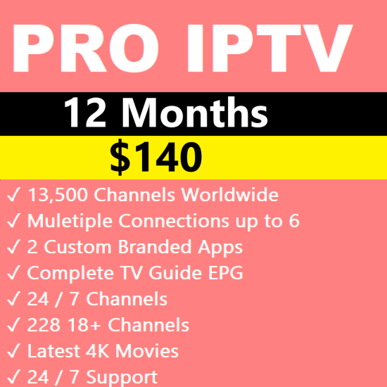 Pro IPTV 12 Months