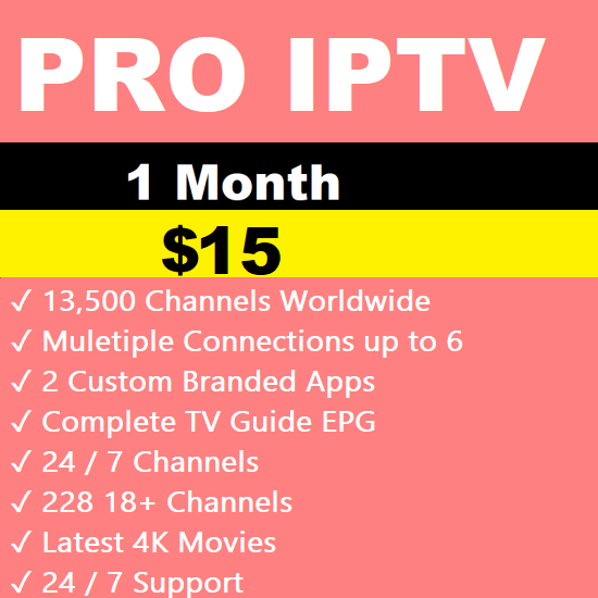 Pro IPTV 1 Month